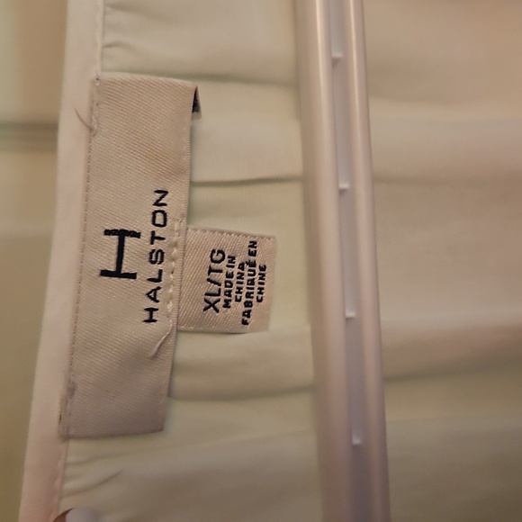 Halston Heritage White Pleated Long Sleeve Blouse - Picture 2 of 4